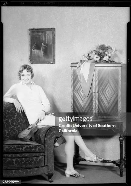 Marilyn Morgan of Pathé, Southern California, 1929.