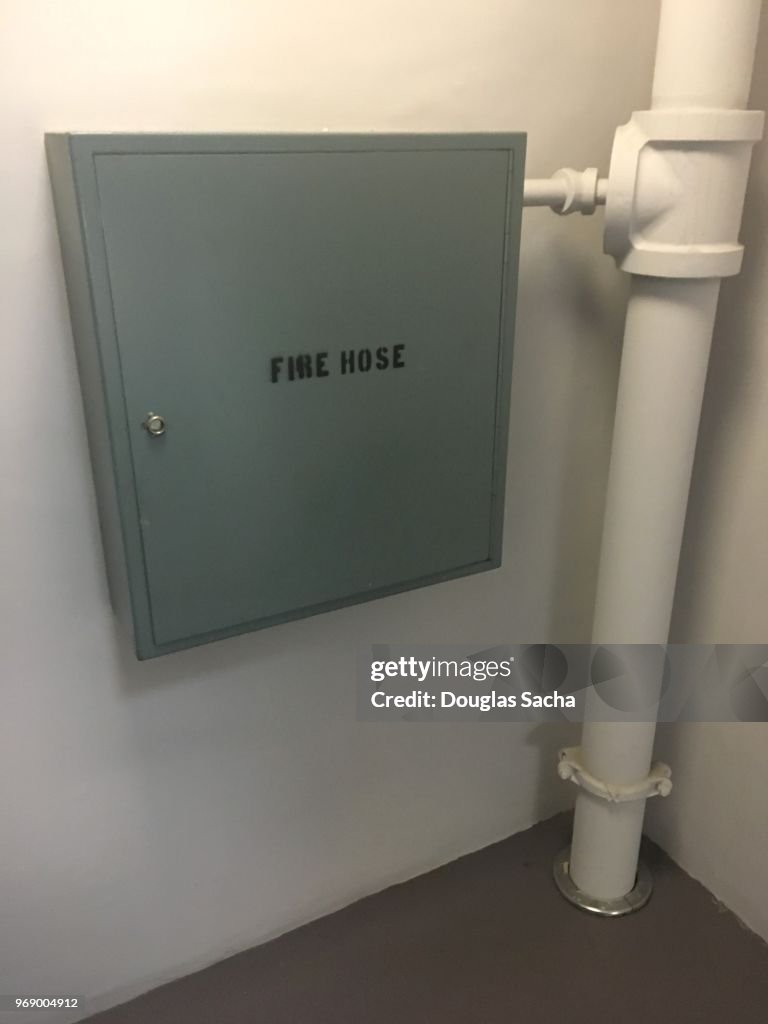 High Rise Fire Box Emergency Fire Hose Box In An Stairwell Of A High Rise Building High ...