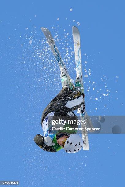 Lydia Lassila of Australia competes in the freestyle skiing ladies' aerials qualification on day 9 of the Vancouver 2010 Winter Olympics at Cypress...