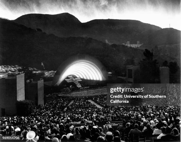 The Easter Sunrise Service at the Hollywood Bowl, Los Angeles, California, early to mid twentieth century.