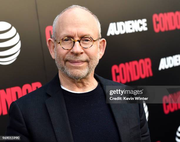 Actor Bob Balaban arrives at the premiere of AT&T Audience Network's "Condor" at NeueHouse on June 6, 2018 in Los Angeles, California.