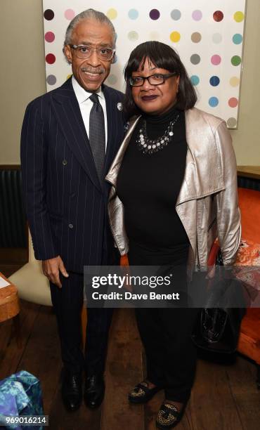 The Reverend Al Sharpton and Diane Abbott MP attend a dinner hosted by Simon Woolley of Operation Black Vote in honour of Reverend Al Sharpton at The...