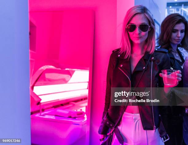 Olga Cerpita attends Next Health Grand Opening at the Westfield, Century City on June 6, 2018 in Los Angeles, California.