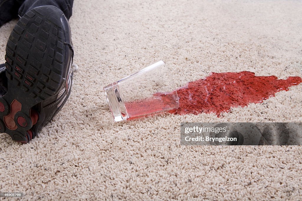 Juice Spilled on Carpeting