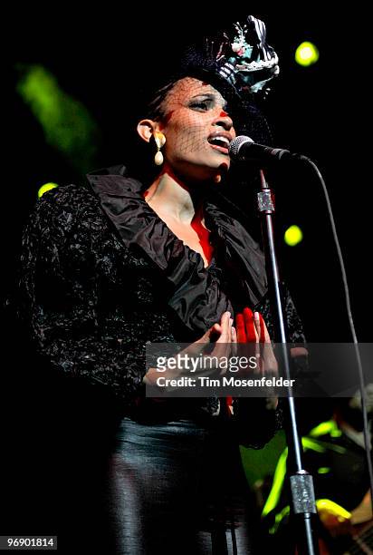 Goapele performs in support of her Milk & Honey album at The Fox Theater on February 19, 2010 in Oakland, California.