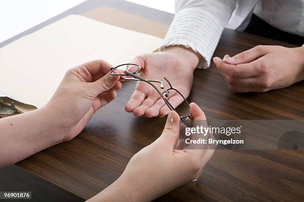 broken glasses - broken spectacles stock pictures, royalty-free photos & images