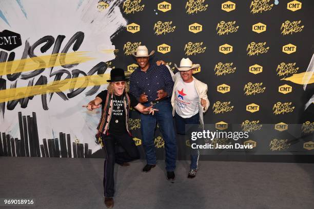 John Rich, Cowboy Troy and Big Kenny arrives at the 2018 CMT Music Awards at Bridgestone Arena on June 6, 2018 in Nashville, Tennessee.