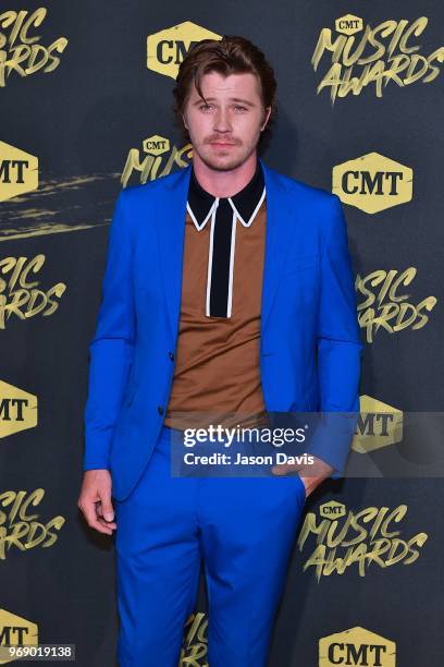 Garrett Hedlund arrives at the 2018 CMT Music Awards at Bridgestone Arena on June 6, 2018 in Nashville, Tennessee.