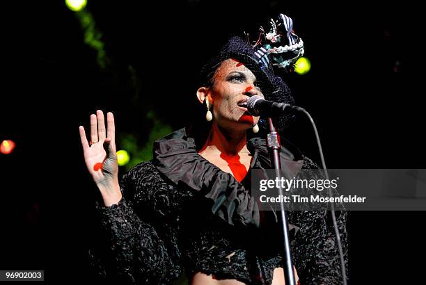 Goapele performs in support of her Milk & Honey album at The Fox Theater on February 19, 2010 in Oakland, California.