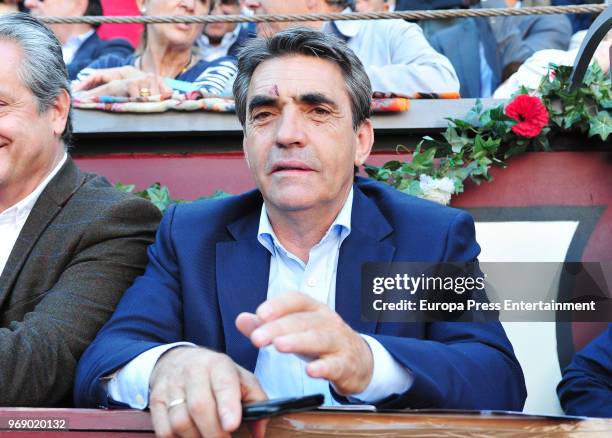 Victorino Martin Garcia attends La Beneficiencia Bullfight at Las Ventas Bullring on June 6, 2018 in Madrid, Spain.