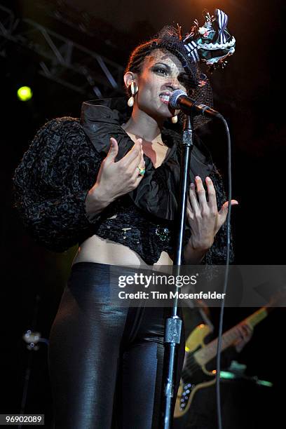 Goapele performs in support of her Milk & Honey album at The Fox Theater on February 19, 2010 in Oakland, California.