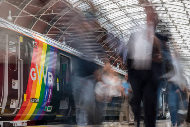 GBR: The Great Western Railway Sponsored Gay Pride Train Is Unveiled At Paddington Station