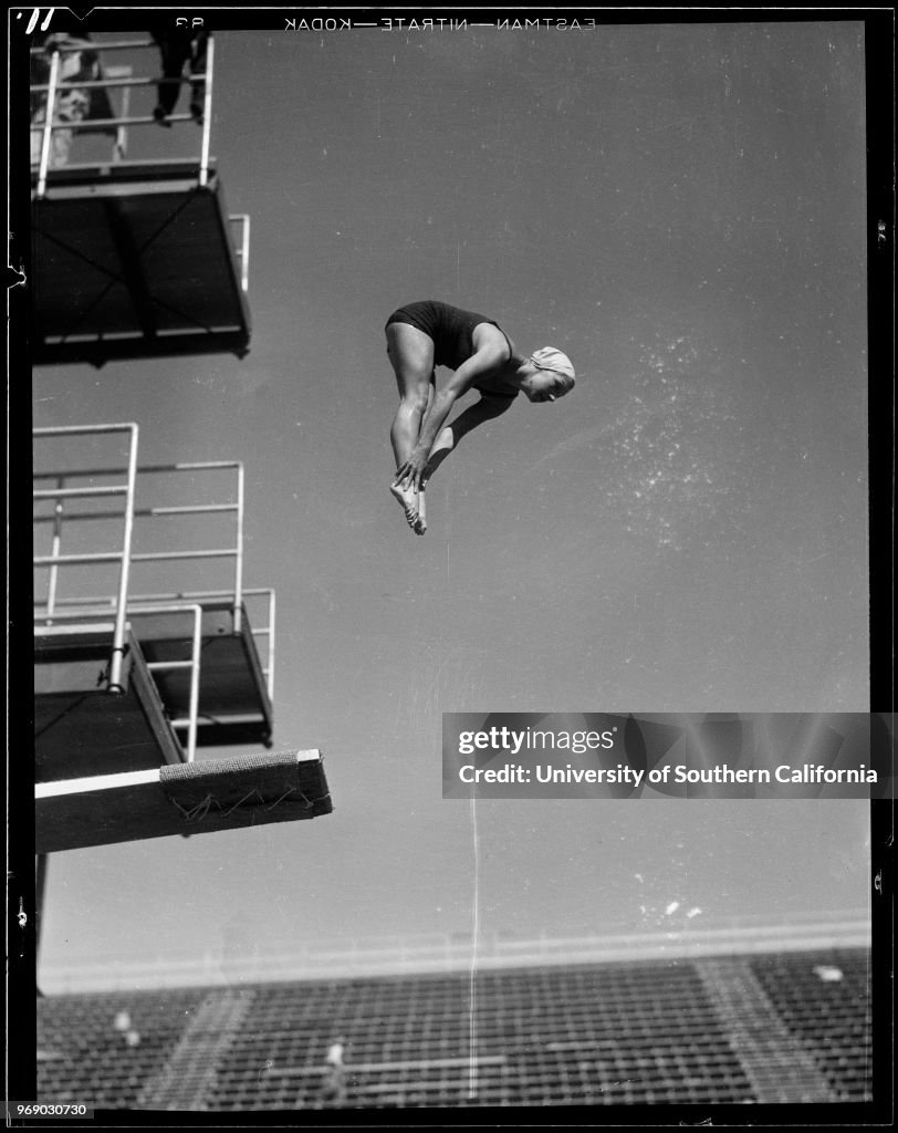 Opening of Olympic pool, Los Angeles, CA, 1932