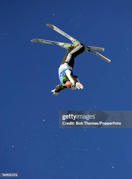 Lydia Lassila of Australia competes in the freestyle skiing ladies' aerials qualification on day 9 of the Vancouver 2010 Winter Olympics at Cypress...