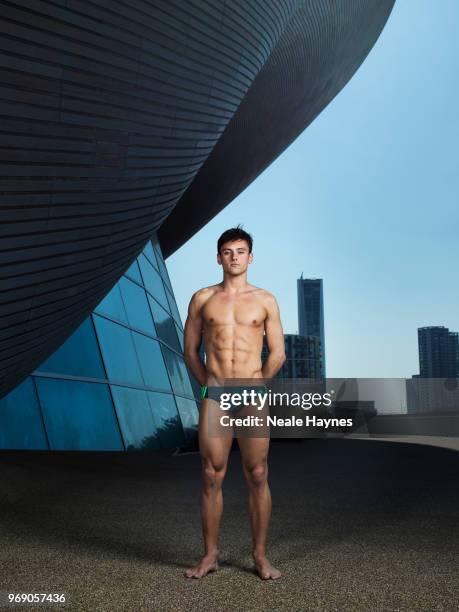 Competitive diver Tom Daley is photographed for the Times on April 20, 2018 in London, England.