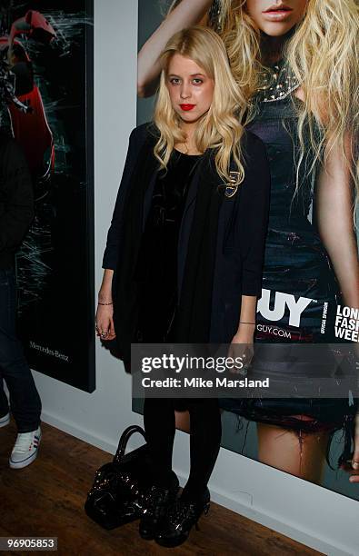 Peaches Geldof attends the PPQ fashion show for London Fashion Week Autumn/Winter 2010 at Somerset House on February 20, 2010 in London, England.