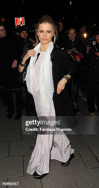 Laura Bailey attends Finch & Partners annual pre-BAFTA party at Annabels on February 20, 2010 in London, England.