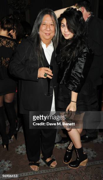 John Rocha and daughter attend the John Rocha party following their LFW catwalk show, at Claridge's Hotel on February 20, 2010 in London, England.