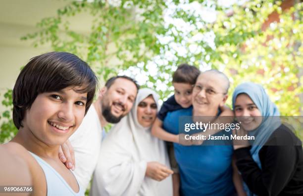 three generational family - jasmin merdan stock pictures, royalty-free photos & images