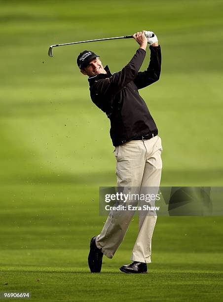 Roger Tambellini in action during the first round of the AT&T Pebble Beach National Pro-Am at at the Spyglass Hill Golf Course on February 11, 2010...