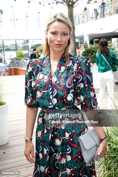 Actress Kiera Chaplin attends the 2018 French Open - Day Twelve at Roland Garros on June 7, 2018 in Paris, France.