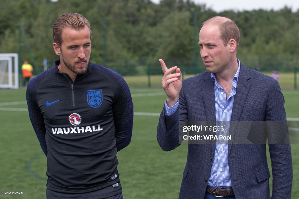 The Duke Of Cambridge Meets The England Football Squad Ahead Of The 2018 Fifa World Cup