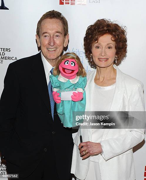 Fran Brill and Bob McGrath attends the 62nd Annual Writers Guild Awards at Hudson Theatre on February 20, 2010 in New York City.