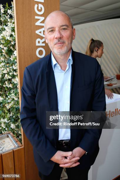 Of Orange, Stephane Richard attends the 2018 French Open - Day Twelve at Roland Garros on June 7, 2018 in Paris, France.