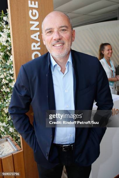 Of Orange, Stephane Richard attends the 2018 French Open - Day Twelve at Roland Garros on June 7, 2018 in Paris, France.