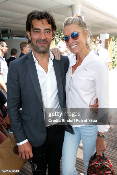 Of Lacoste Thierry Guibert and Dana Dwyer attend the 2018 French Open - Day Twelve at Roland Garros on June 7, 2018 in Paris, France.