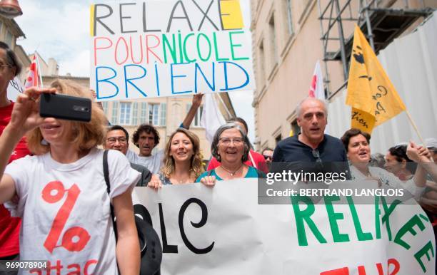 Association for the Taxation of Financial Transactions and for Citizens' Action activist Nicole Briend , Former French presidential election...