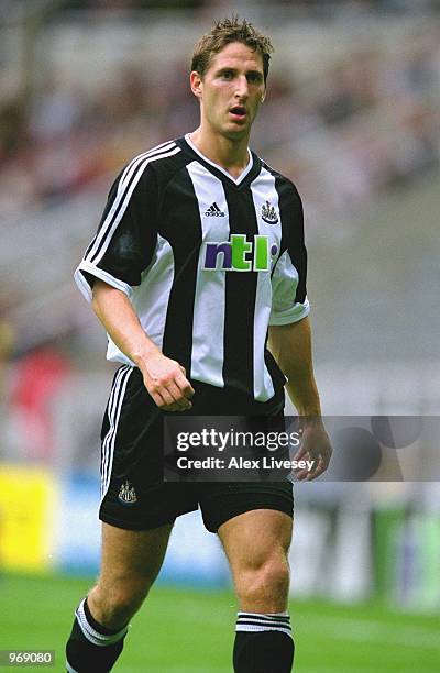 Robbie Elliott of Newcastle United in action during the UEFA Inter-Toto Cup match against Sporting Lokeren played at St James Park, in Newcastle,...