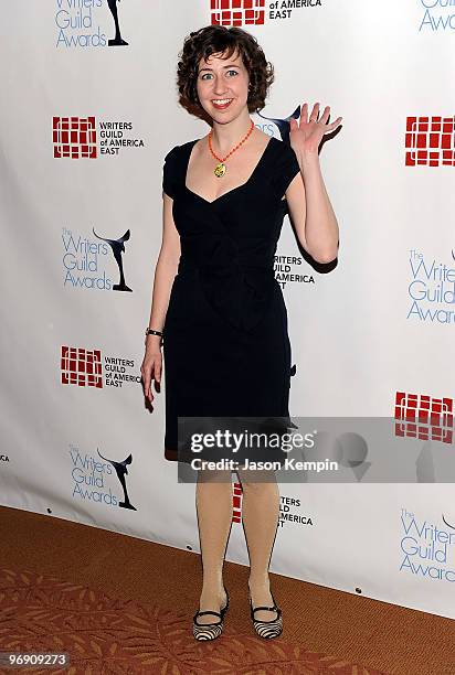 Actress Kristen Schaal attends the 62nd Annual Writers Guild Awards at Hudson Theatre on February 20, 2010 in New York City.