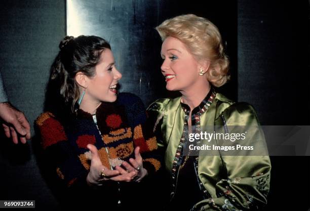 Carrie Fisher and Debbie Reynolds circa 1983 in New York City.