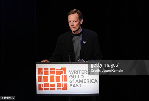 Bill Irwin speaks at the 62nd Annual Writers Guild Awards at Hudson Theatre on February 20, 2010 in New York City.