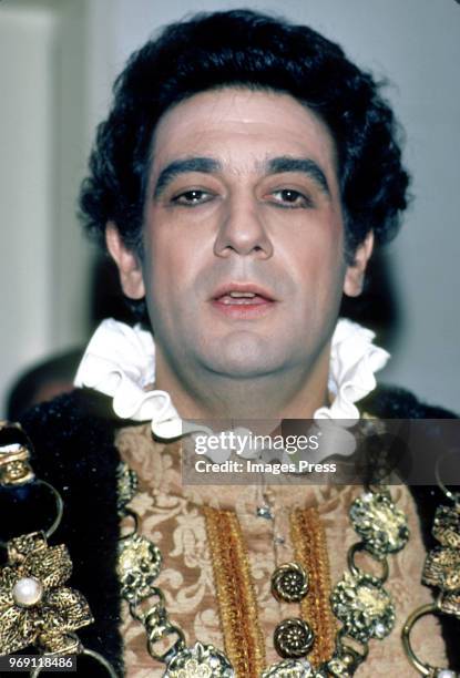 Plácido Domingo circa 1983 in New York City.