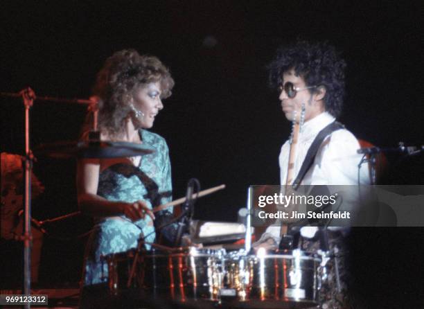 Sheila E. Performs at First Avenue nightclub in Minneapolis, Minnesota on The Glamorous Life Tour on October 25, 1984.