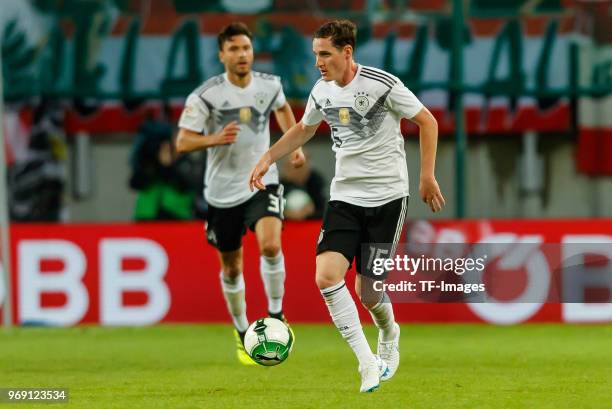 Sebastian Rudy of Germany in action during the international friendly match between Austria and Germany at Woerthersee Stadion on June 2, 2018 in...