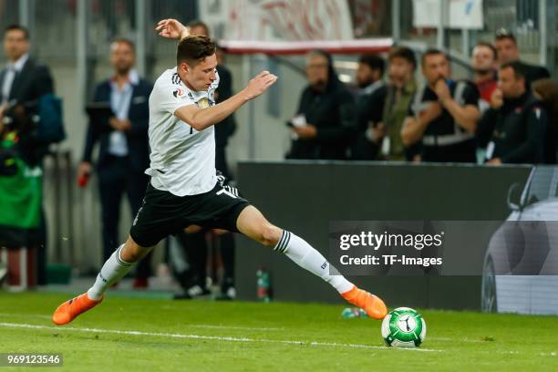 Julian Draxler of Germany in action during the international friendly match between Austria and Germany at Woerthersee Stadion on June 2, 2018 in...