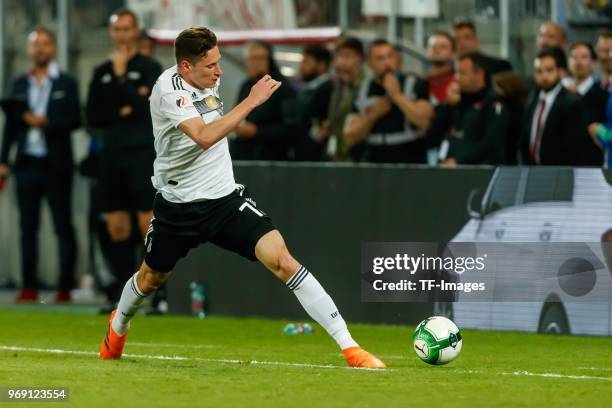 Julian Draxler of Germany in action during the international friendly match between Austria and Germany at Woerthersee Stadion on June 2, 2018 in...