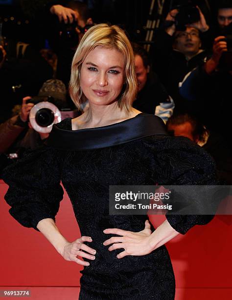 Renee Zellweger attends the 'Otouto' Premiere during day ten of the 60th Berlin International Film Festival at the Berlinale Palast on February 20,...