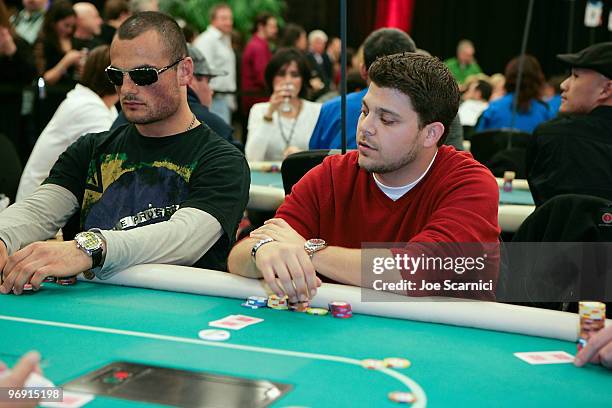 Jerry Ferrara attends the 8th Annual WPT Celebrity Invitational Poker Tournament at Commerce Casino on February 20, 2010 in City of Commerce,...