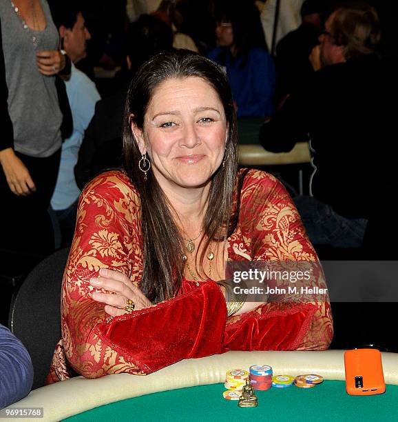 Actress Camryn Manheim attends the 8th Annual World Poker Tour Invitational at Commerce Casino on February 20, 2010 in City of Commerce, California.