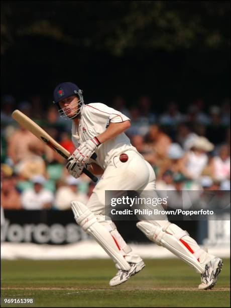 Andrew Flintoff of Lancashire sets off for a run during the C&G Trophy Semi Final between Worcestershire and Lancashire at New Road, Worcester, 9th...