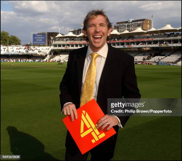 Channel 4 commentator and former Warwickshire and Sussex cricketer Dermot Reeve after the C&G Trophy Final between Gloucestershire and Worcestershire...