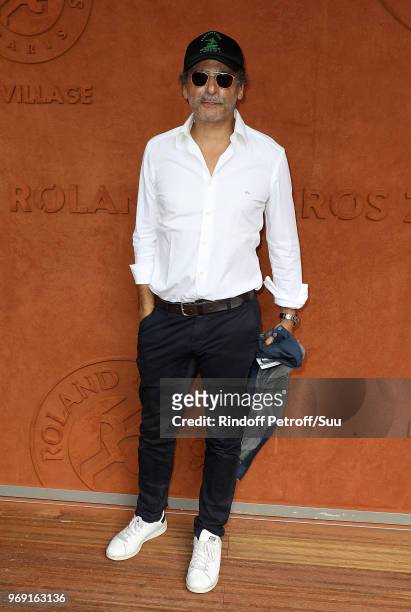 Actor Pascal Elbe attends the 2018 French Open - Day Twelve at Roland Garros on June 7, 2018 in Paris, France.