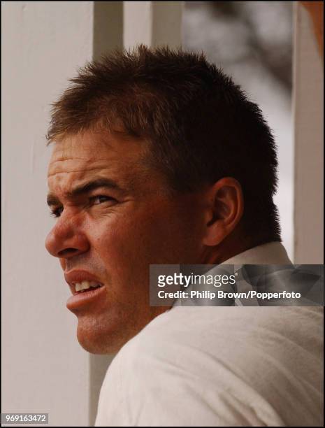 Zimbabwe captain Heath Streak during the tour match between Middlesex and the Zimbabweans at the Denis Compton Oval, Shenley, 1st June 2003.