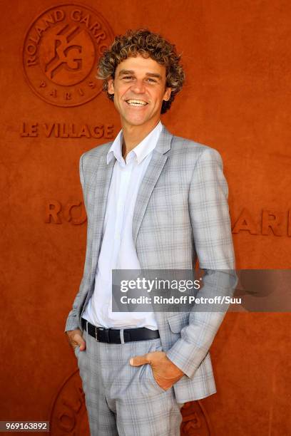 Tennis Legend Gustavo Kuerten attends the 2018 French Open - Day Twelve at Roland Garros on June 7, 2018 in Paris, France.