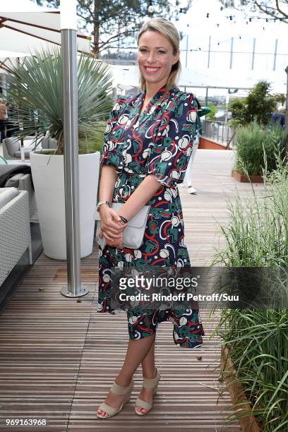 Actress Kiera Chaplin attends the 2018 French Open - Day Twelve at Roland Garros on June 7, 2018 in Paris, France.