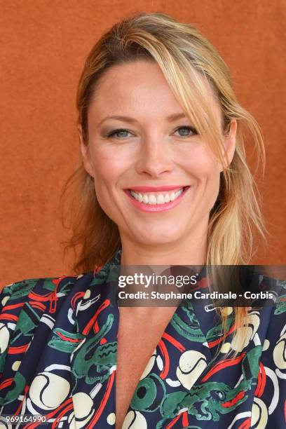 Actress Kiera Chaplin attends the 2018 French Open - Day Twelve at Roland Garros on June 7, 2018 in Paris, France.